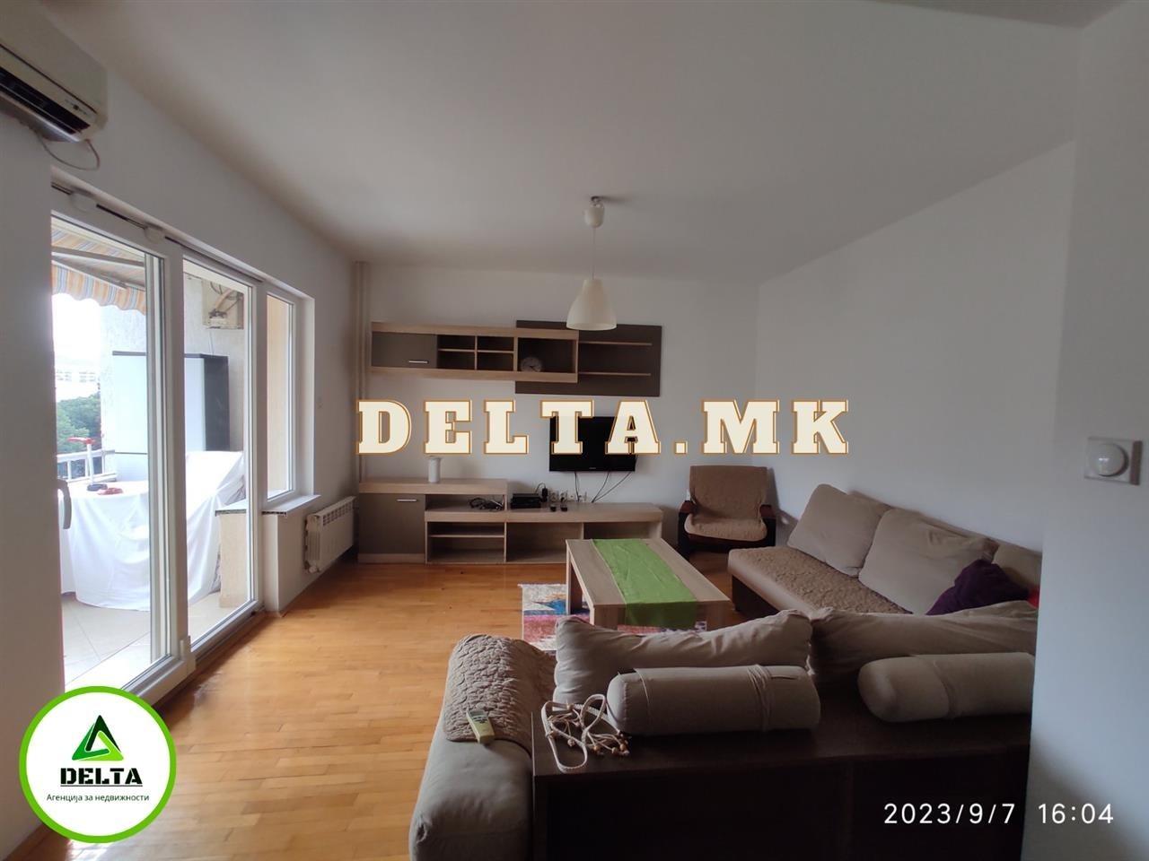 Se izdava namesten dvosoben stan vo Karpos 1 Prtizanska