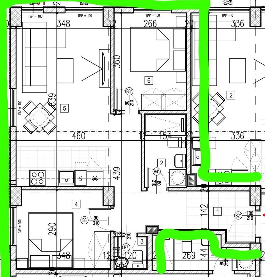 Chrome NEW apartment 58m2 - with 2 bedrooms