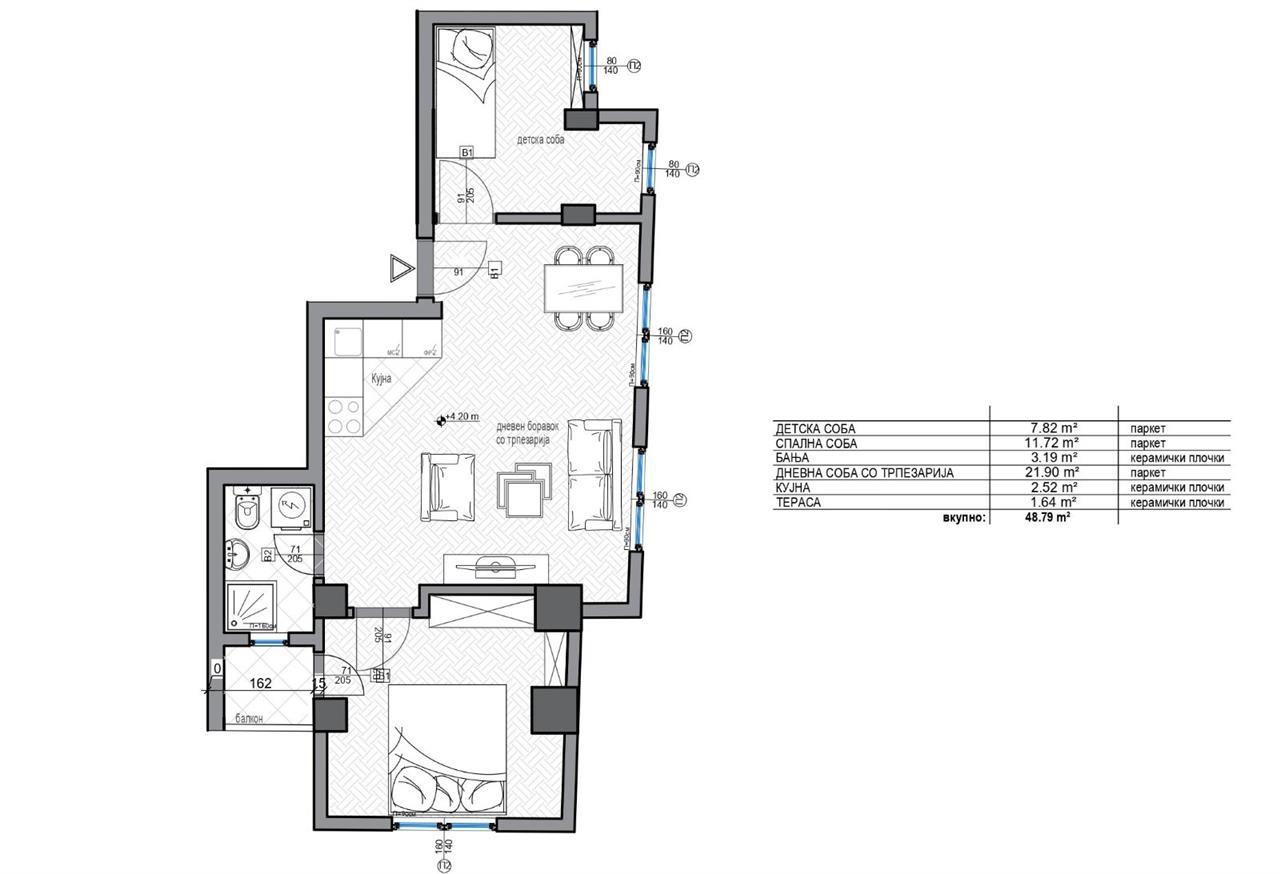 Se prodavaat novi stanovi vo Hrom 25m2 i 49m2