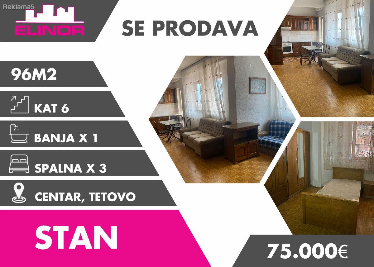 Se prodava stan vo centar vo Tetovo