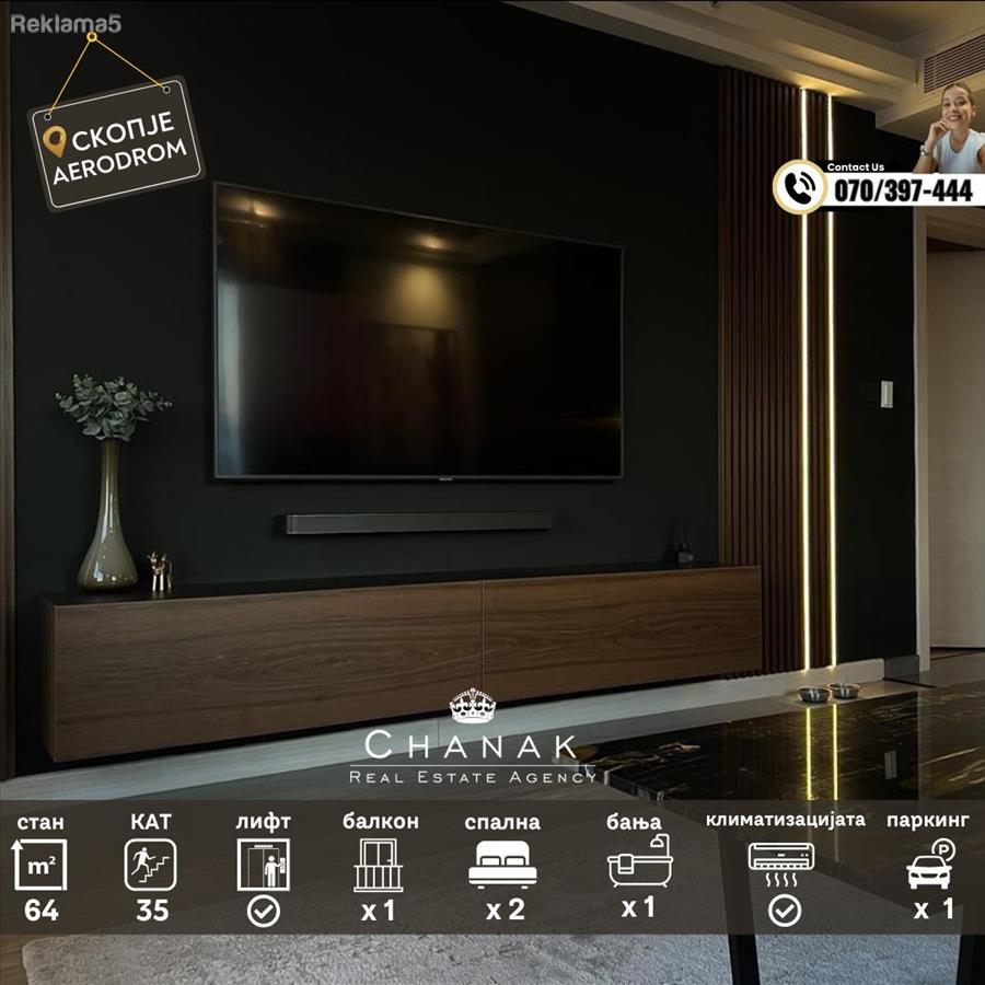 ÇANAK agency is selling you a three-room furnished apartment in Cevahir