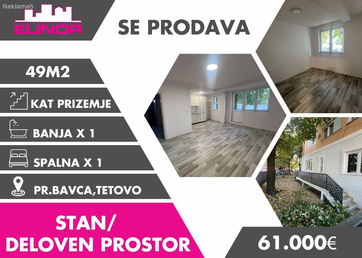 Se prodava stan/deloven prostor vo Pr. Bavca, Tetovo