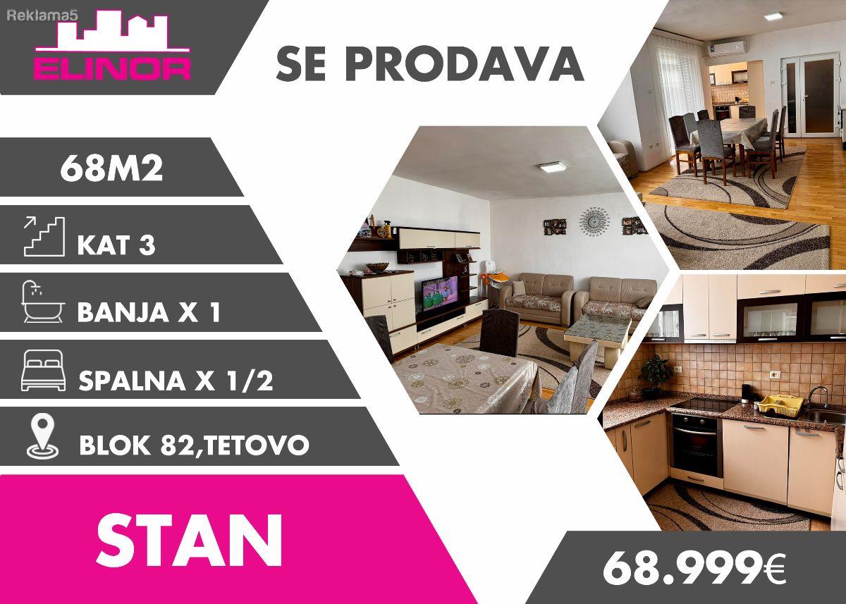 Se prodava stan vo Blok 82 vo Tetovo