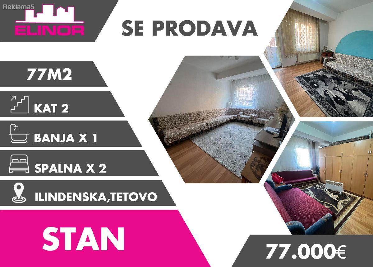 Se prodava stan na Ilindenska vo Tetovo