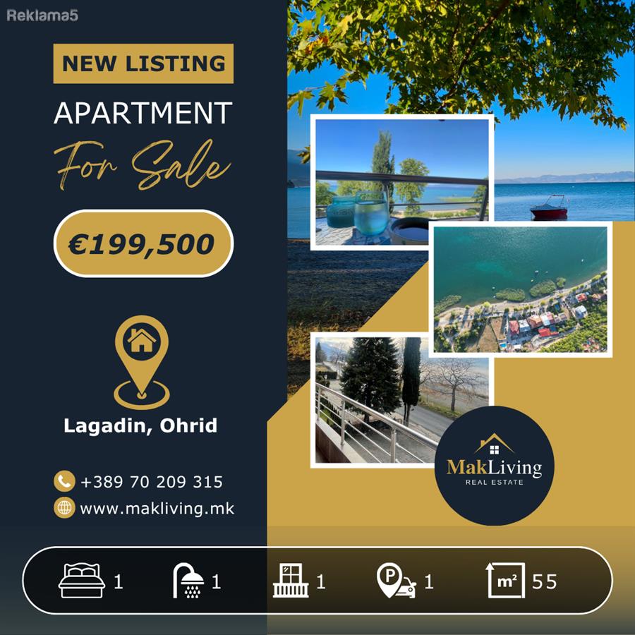 Furnished Apartment with Lake View in Lagadin / Lagadin