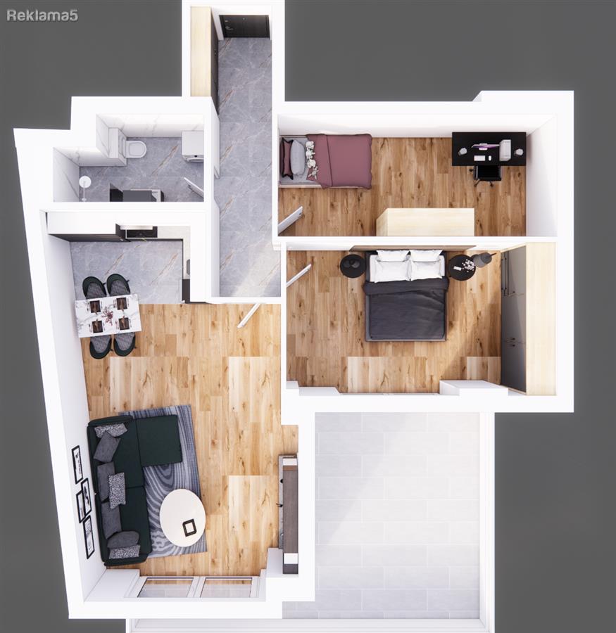***Capital***Three-room southeast apartment in Ohrid, 84 sq.m