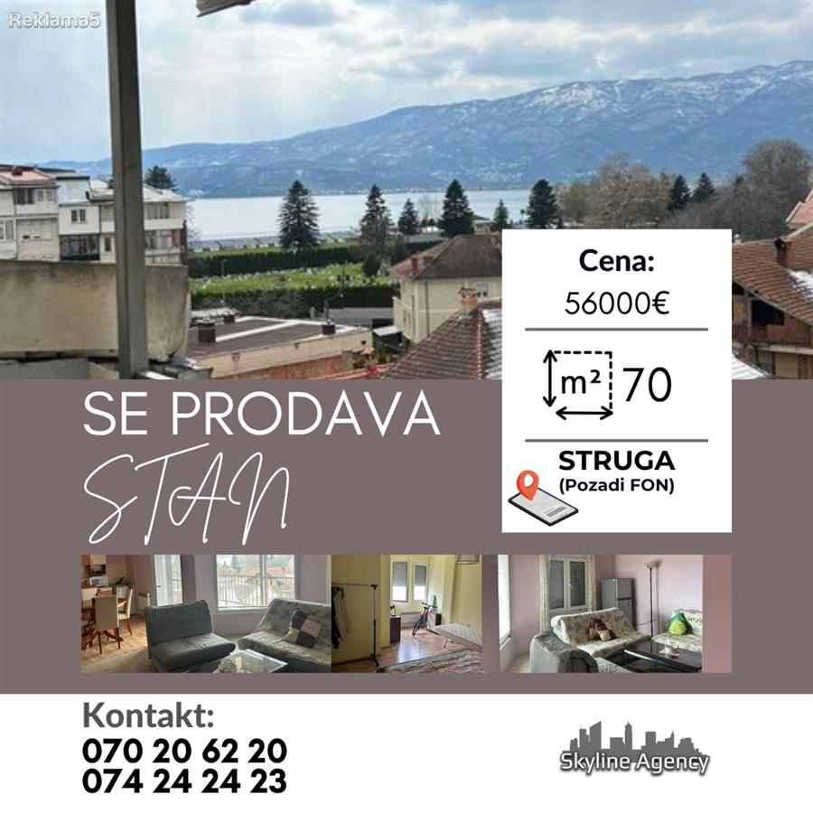 SE PRODAVA stan vo Struga