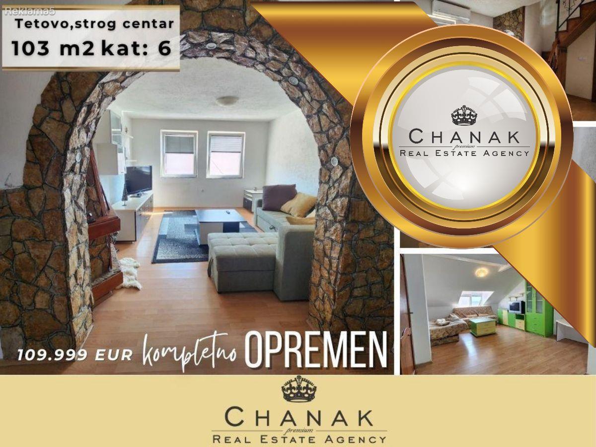 CHANAK PRODAVA LUKSUZEN DUPLEKS SO 3 SPALNI VO CENTAR