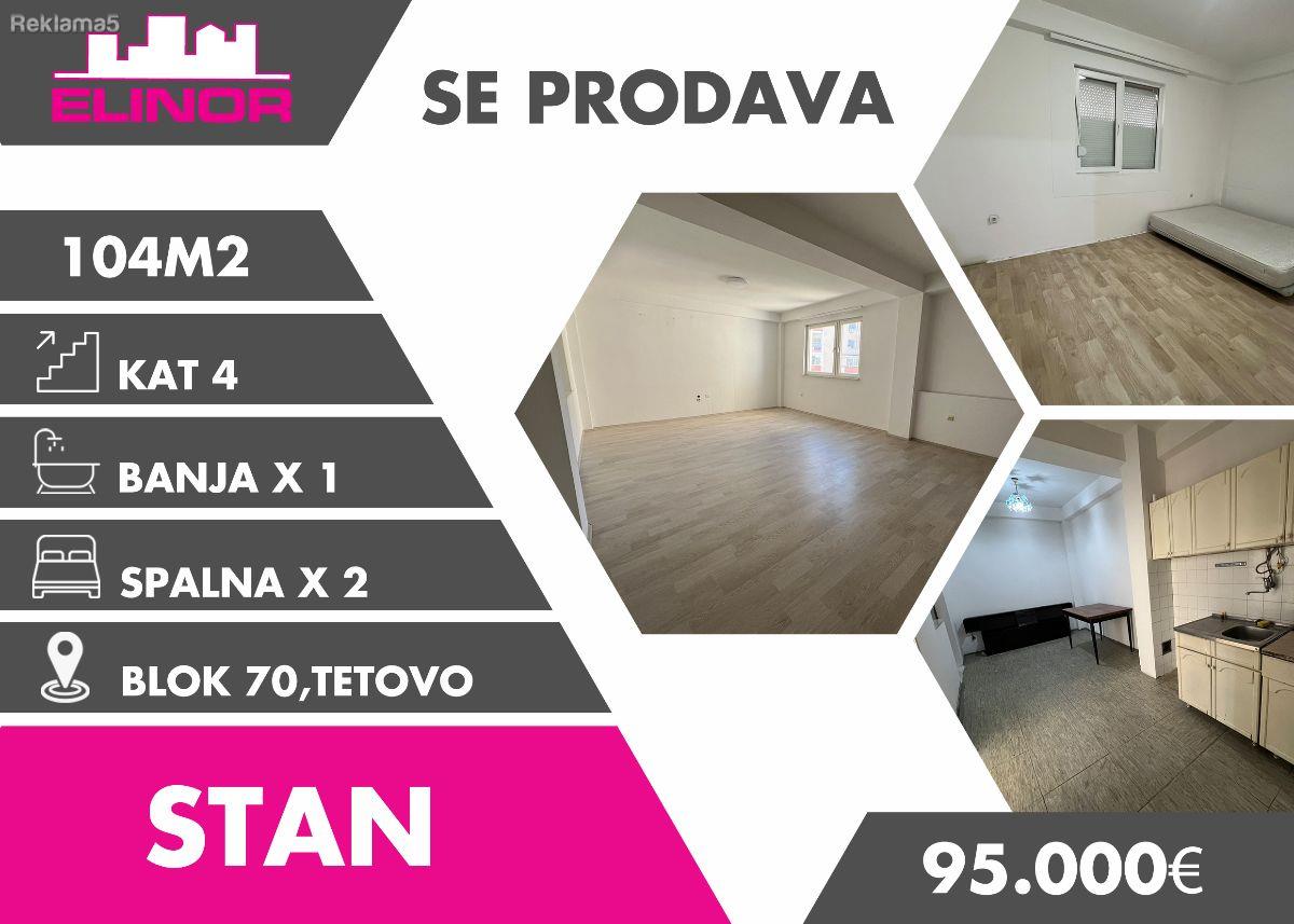 Se prodava stan vo Blok 70 vo Tetovo