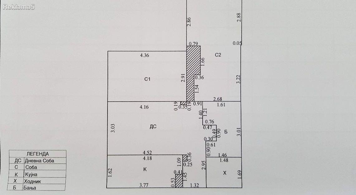 Se prodava stan 62m2 vo Karpos 1