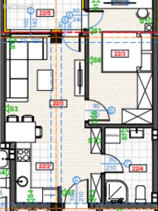 New, empty apartment for rent in Chrom