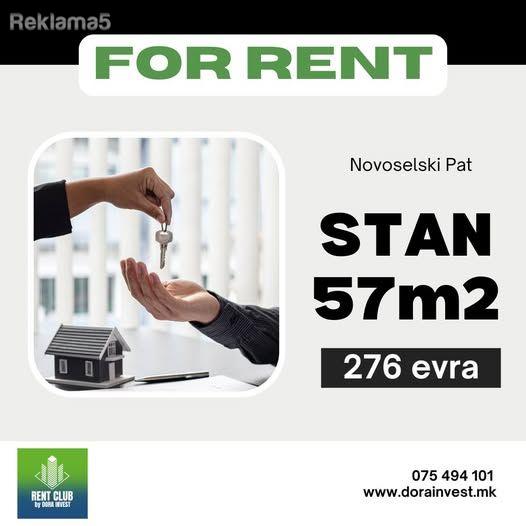 Se izdava stan vo Novoselski Pat