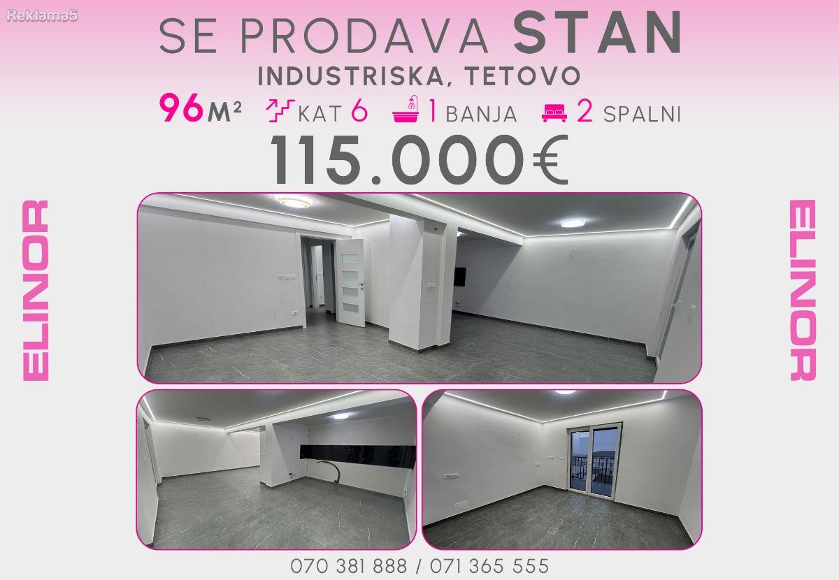 Se prodava stan na Industriska vo Tetovo