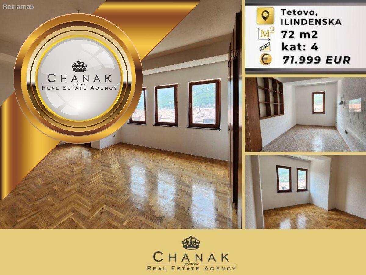 CHANAK PRODAVA STAN 72M2, ILINDENSKA ZA SAMO 1000 EUR/M2