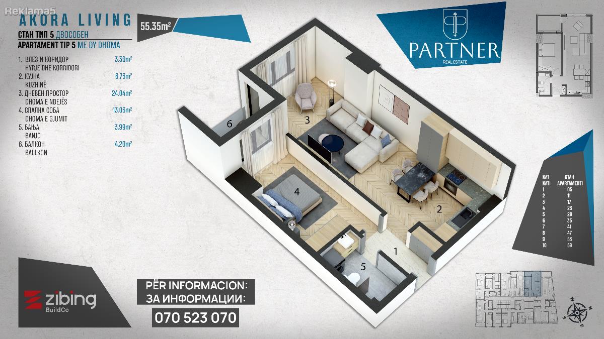 Se prodava stan 55m2 vo Tetovo! Shitet banese 55m2 ne Tetove