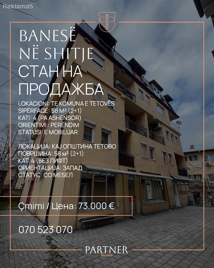 SE PRODAVA flat in Centar - SHITET flat in Qendër