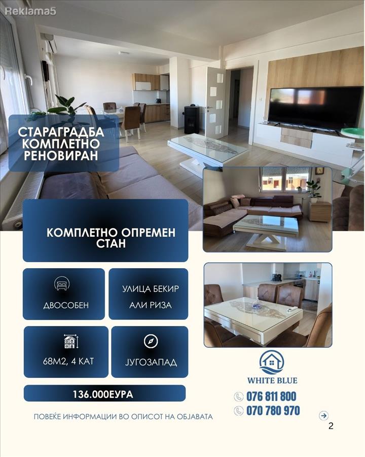 Fully furnished apartment for sale