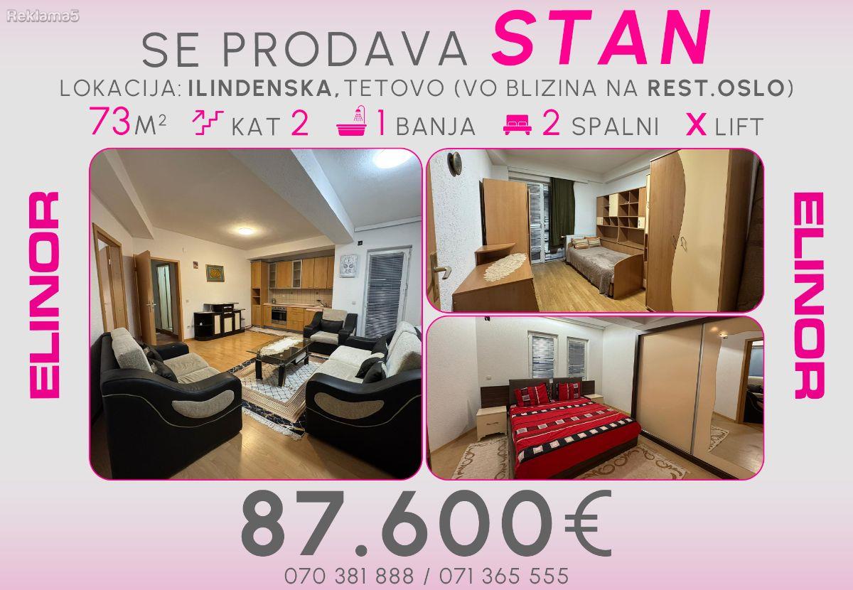 Se prodava stan na Ilindenska vo Tetovo