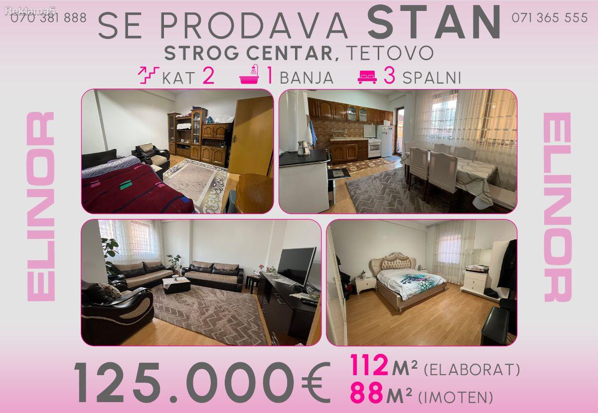Se prodava stan vo strog centar vo Tetovo
