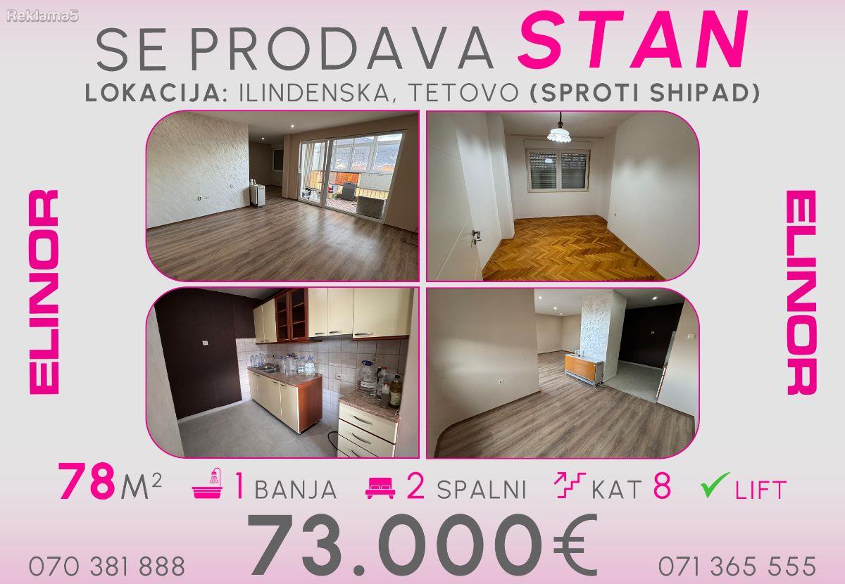 Se prodava stan na Ilindenska vo Tetovo