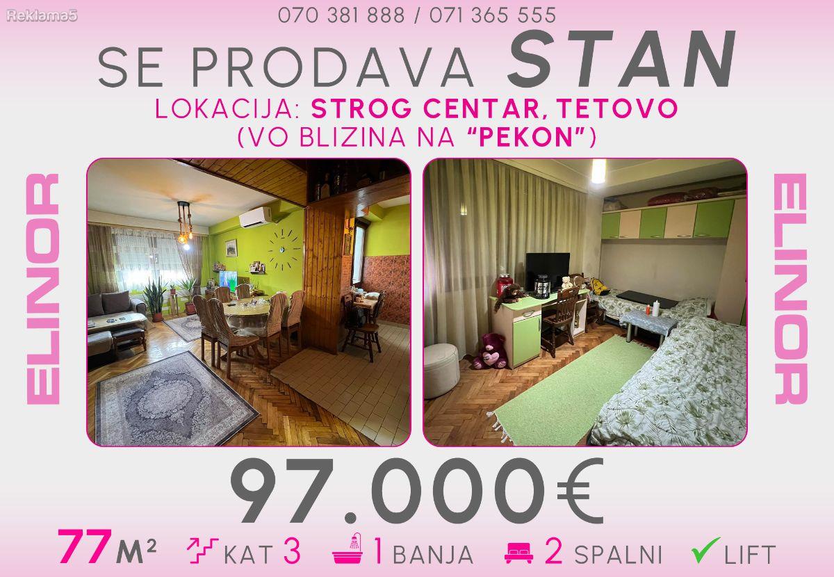 Se prodava stan vo strog centar vo Tetovo