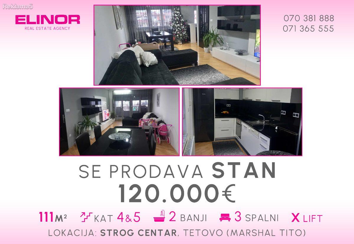 Se prodava stan duplex vo strog centar vo Tetovo