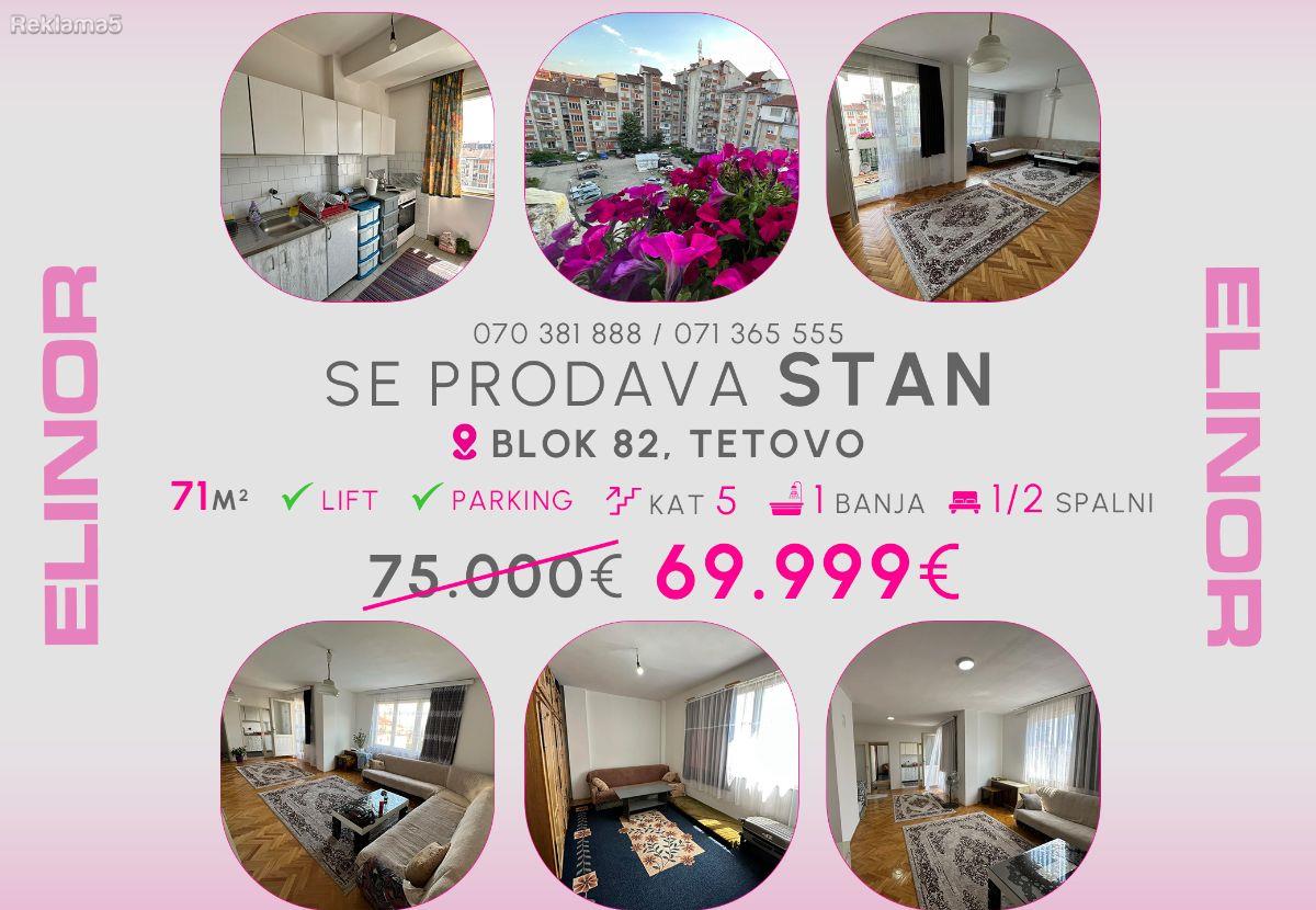 Se prodava stan vo Blok 82 vo Tetovo