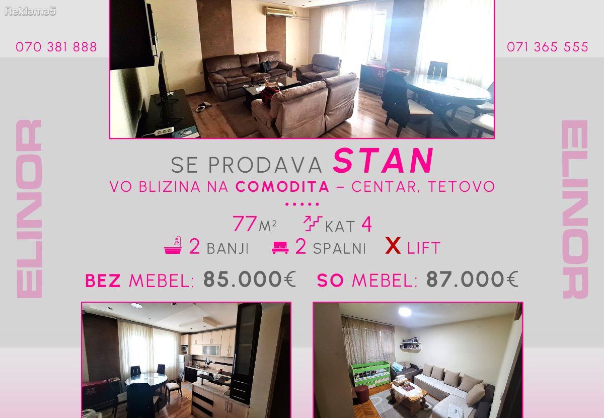 Se prodava stan vo blizina na ''Comodita'' vo Centar,Tetovo