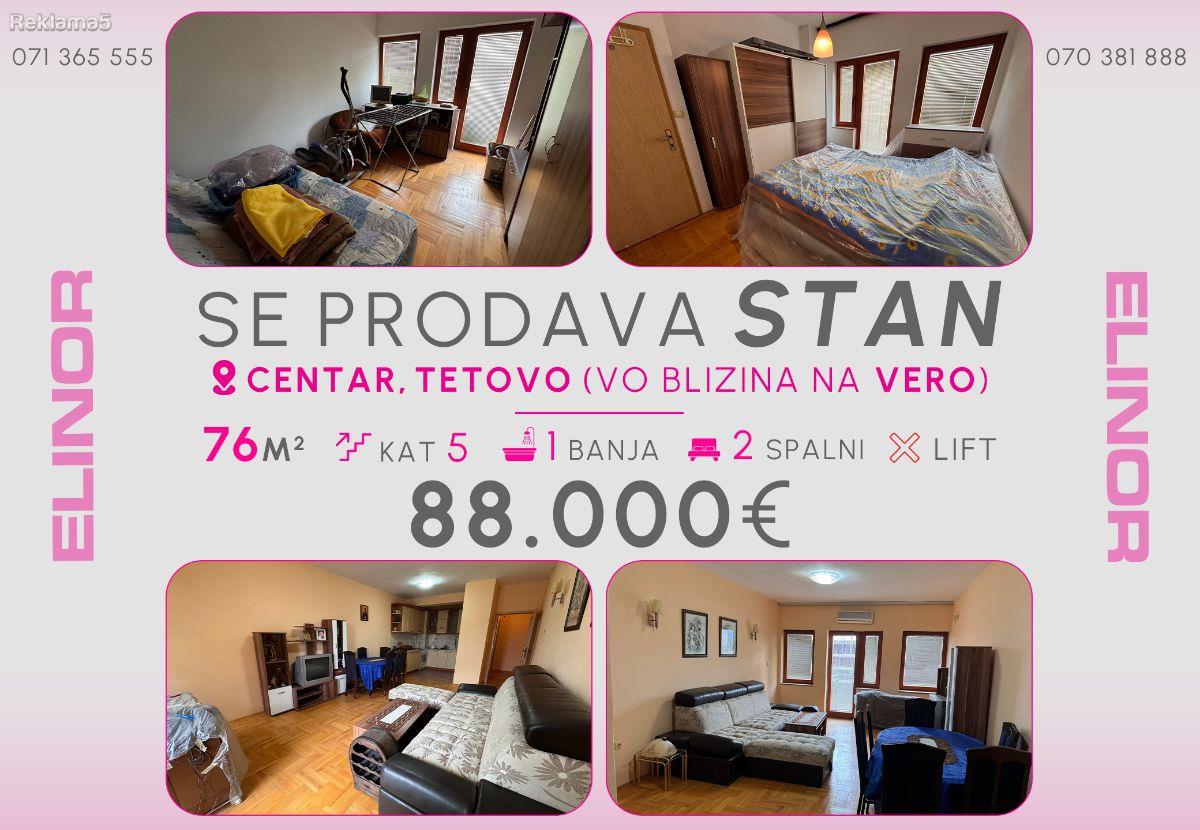Se prodava stan vo centar vo Tetovo