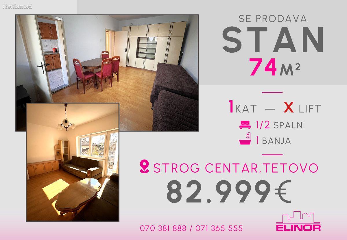Se prodava stan vo Strog Centar vo blizina na Lovec, Tetovo