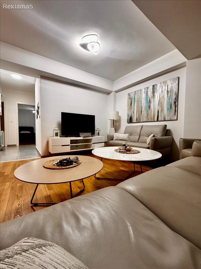 A new three-room apartment is for rent in Debar Maalo