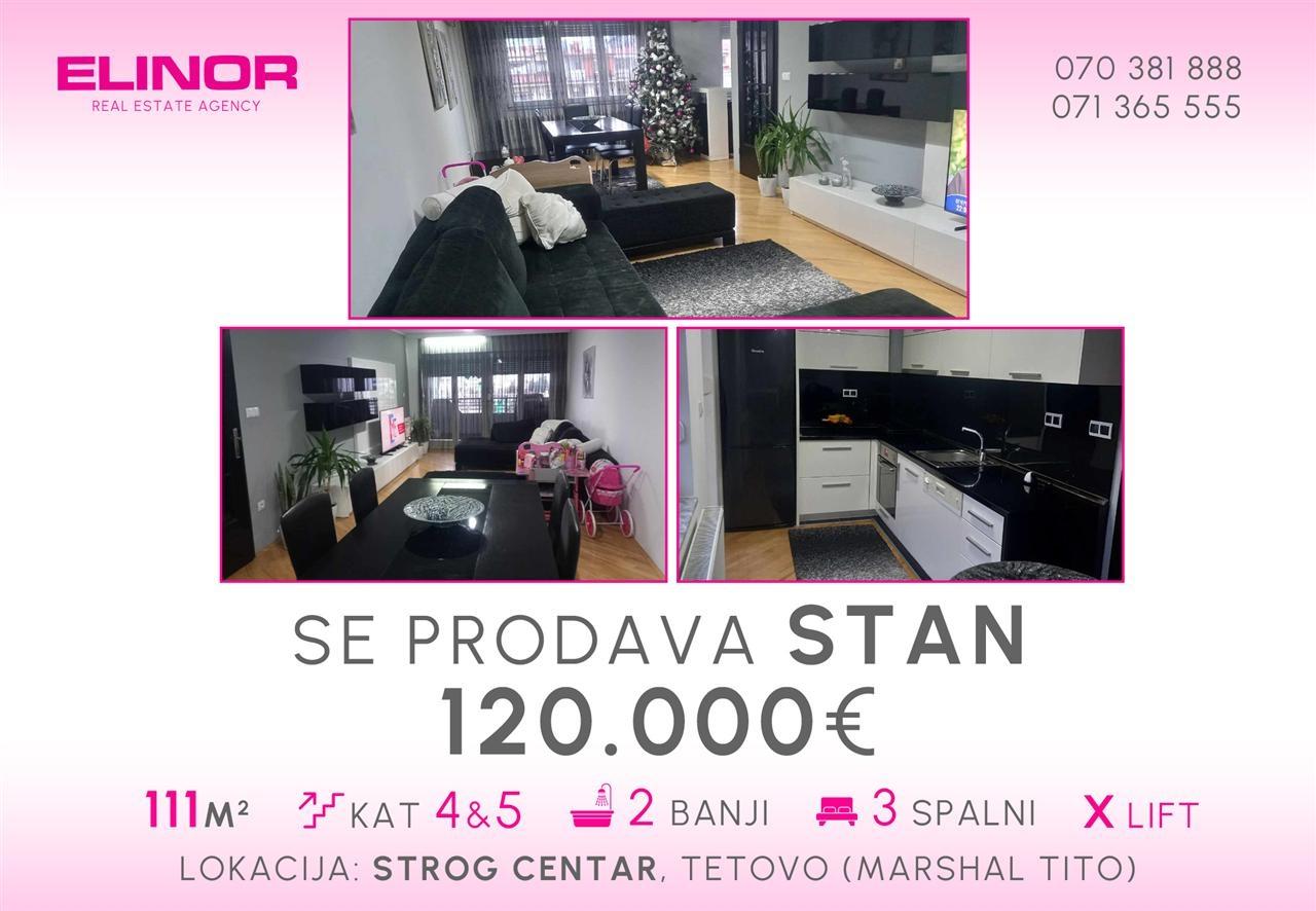 Se prodava stan duplex vo strog centar vo Tetovo