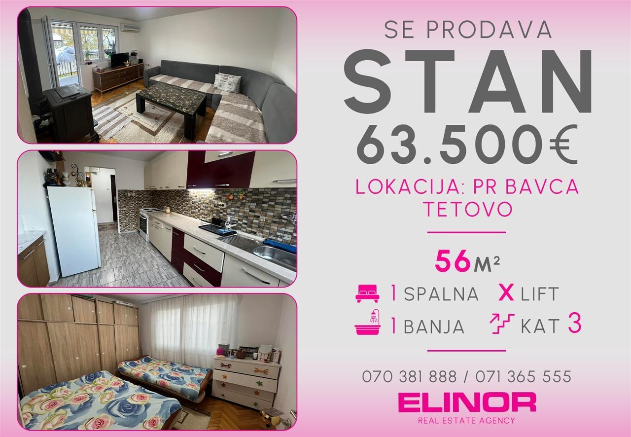 Se prodava stan vo Pr. Bavca vo Tetovo