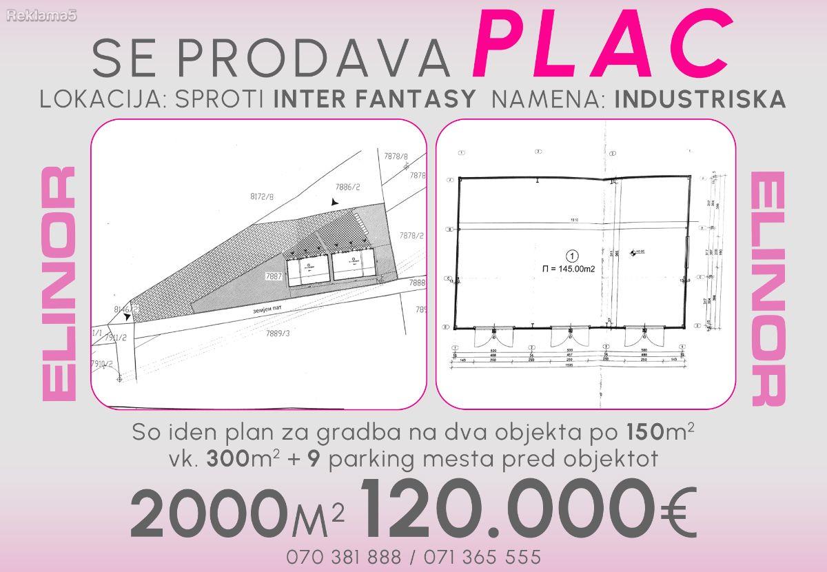 Se prodava plac sproti "Inter Fantasy", Tetovo