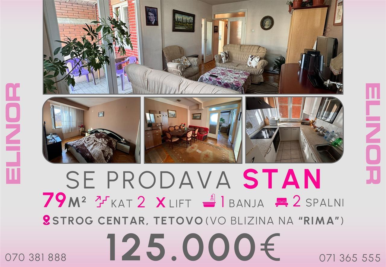 Se prodava stan vo strog centar vo Tetovo