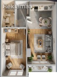 ***Capital***New two-room apartments 53 sq m, Bejbunar