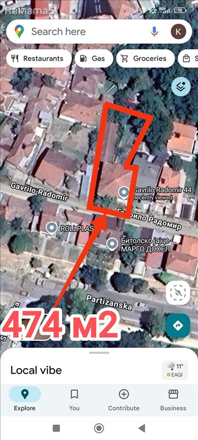 Plac 474 m2, kukja kuka house