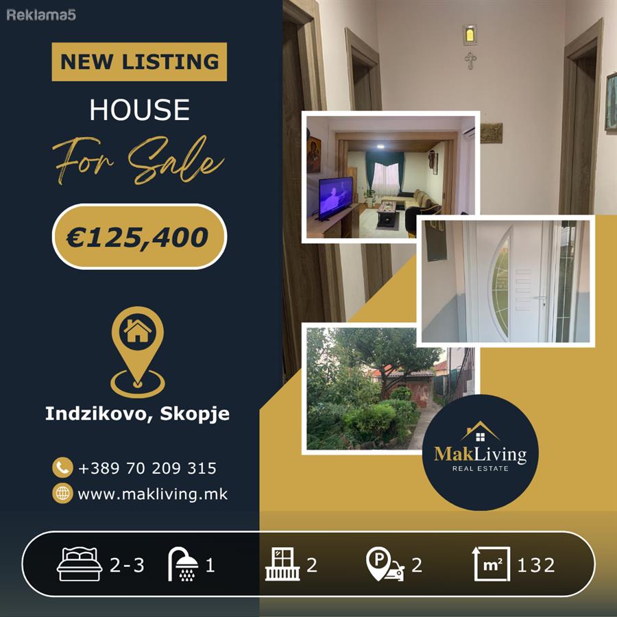HOUSE FOR SALE €950/m2 in Indzikovo