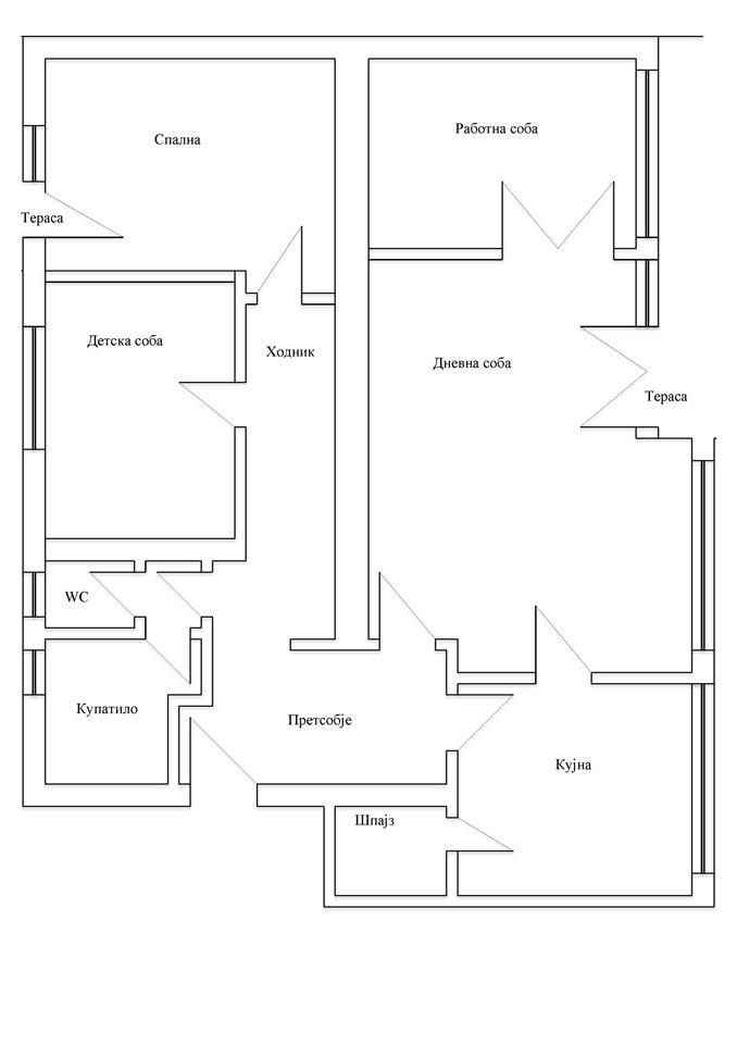 Apartment of 104 m² in Debar Maalo