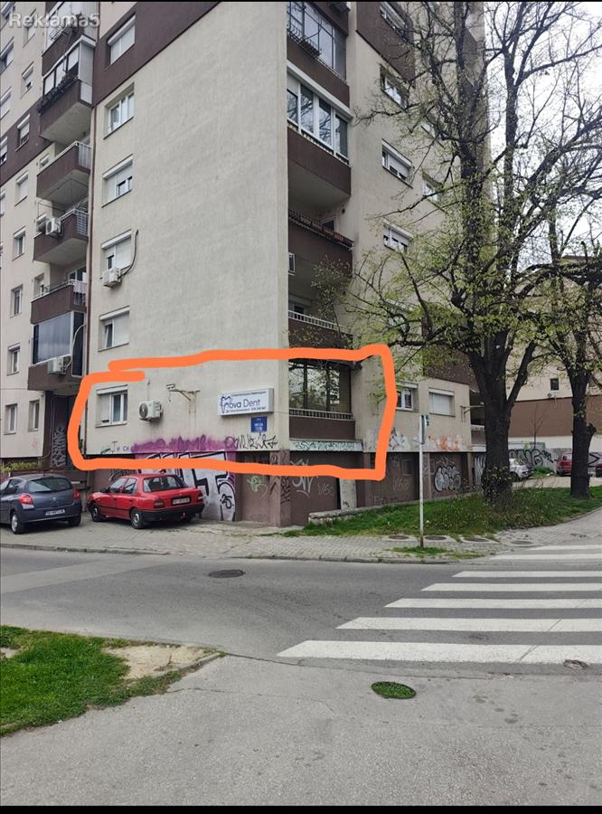 An apartment that is also a business space is for sale