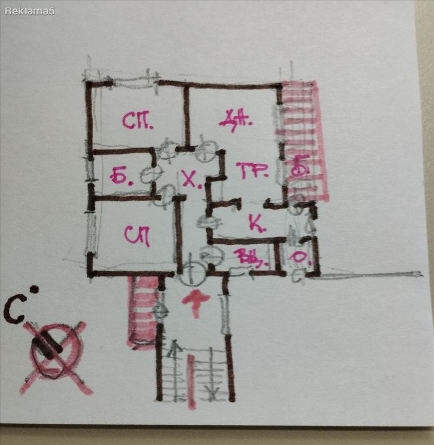 Nice apartment 75+6+9 m2