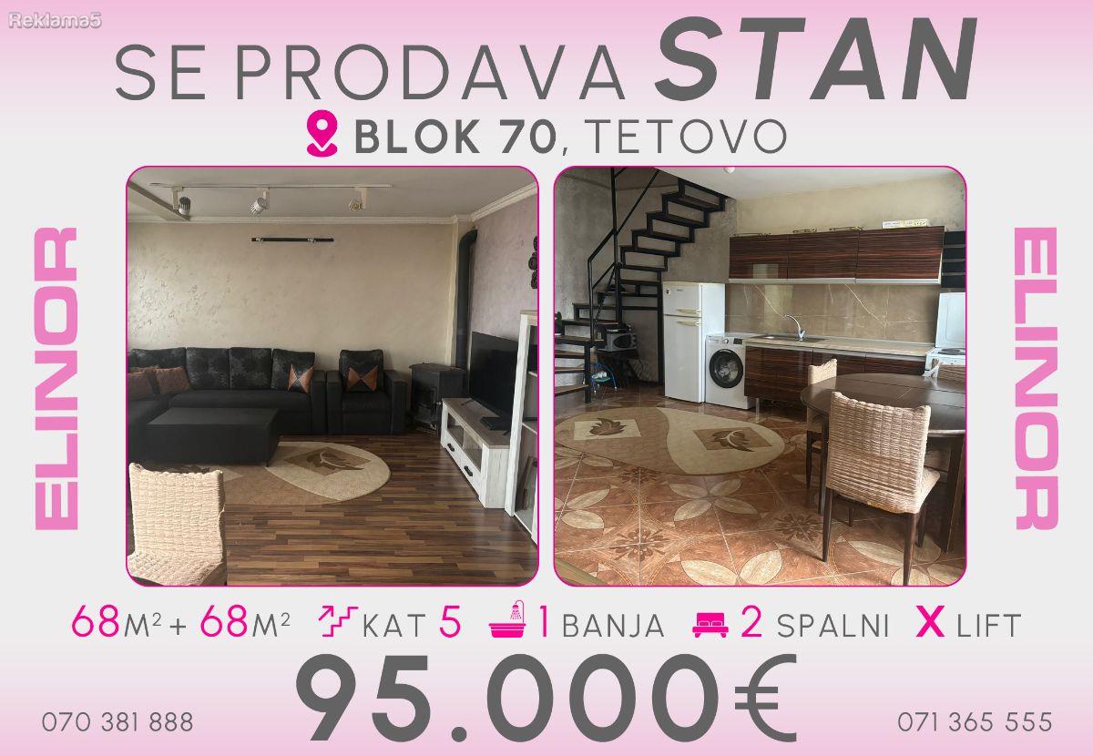 Se prodava stan vo Blok 70 vo Tetovo