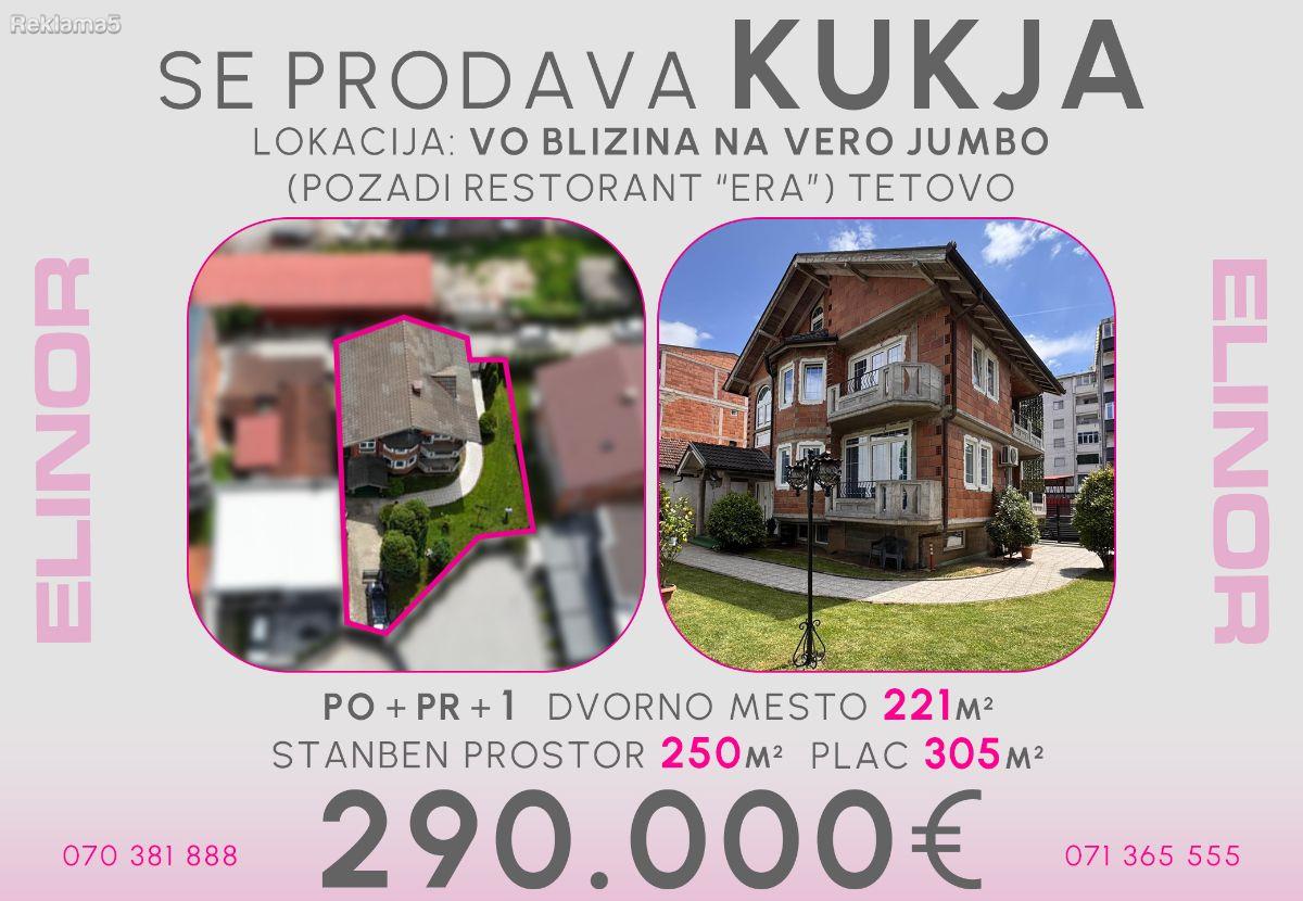 Se prodava kukja pozadi restorant Era vo Tetovo