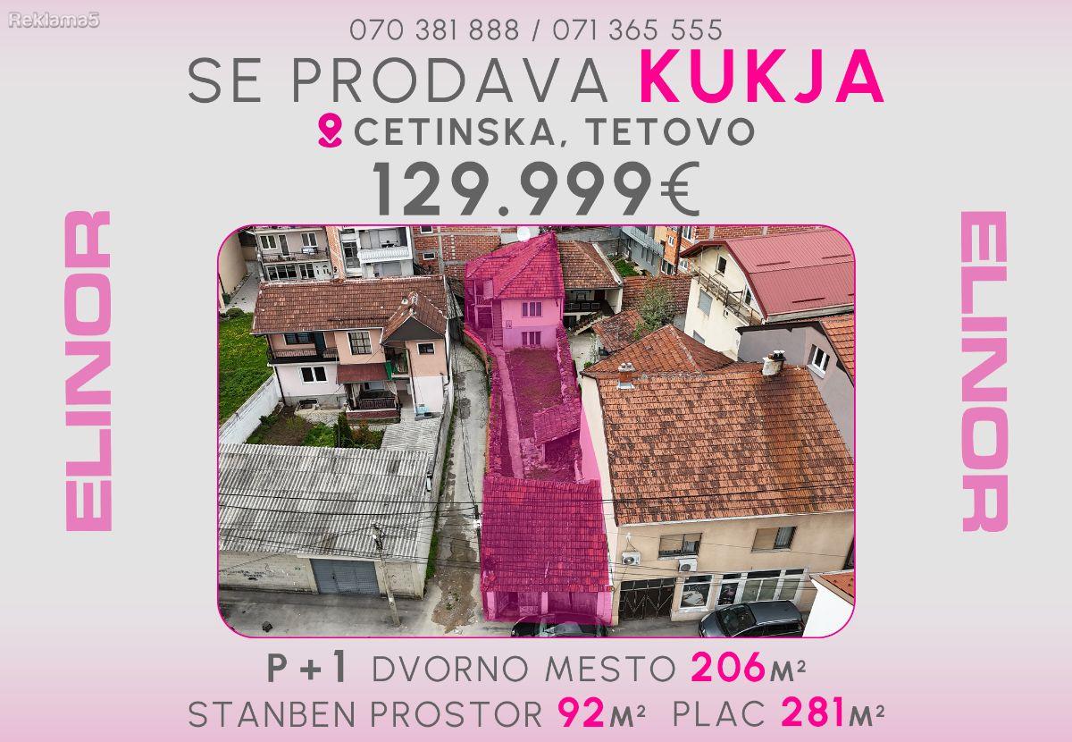 Se prodava kukja vo Cetinska, Tetovo