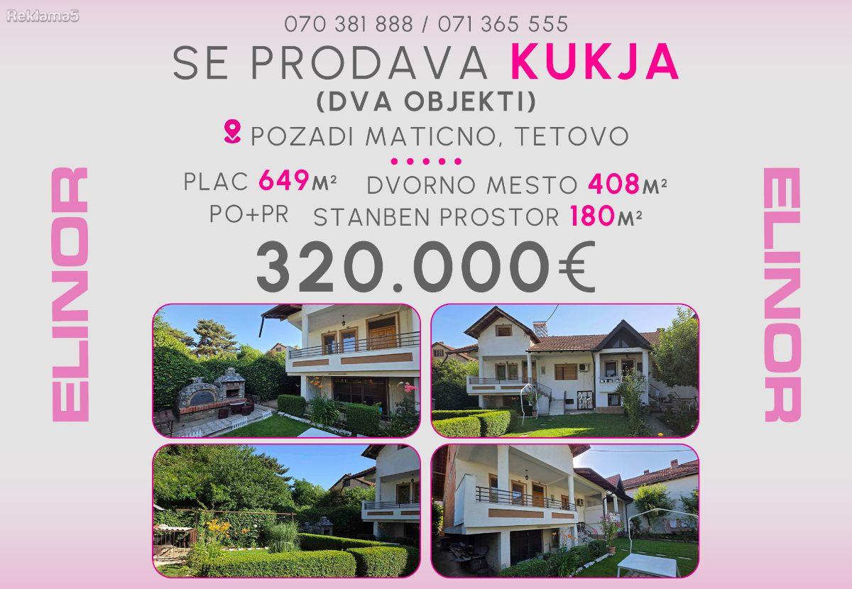 Se prodavaat dve kukji na ul.: Karaorman vo Tetovo