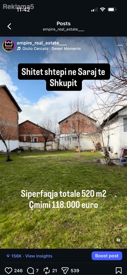 Shitet shtepi ne Saraj