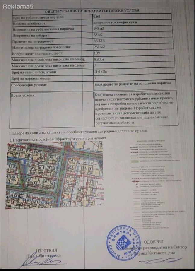 Prodavame plac za kukja vo Kozle