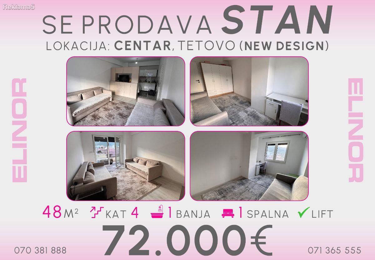 Se prodava stan 48m2 vo Centar vo Tetovo