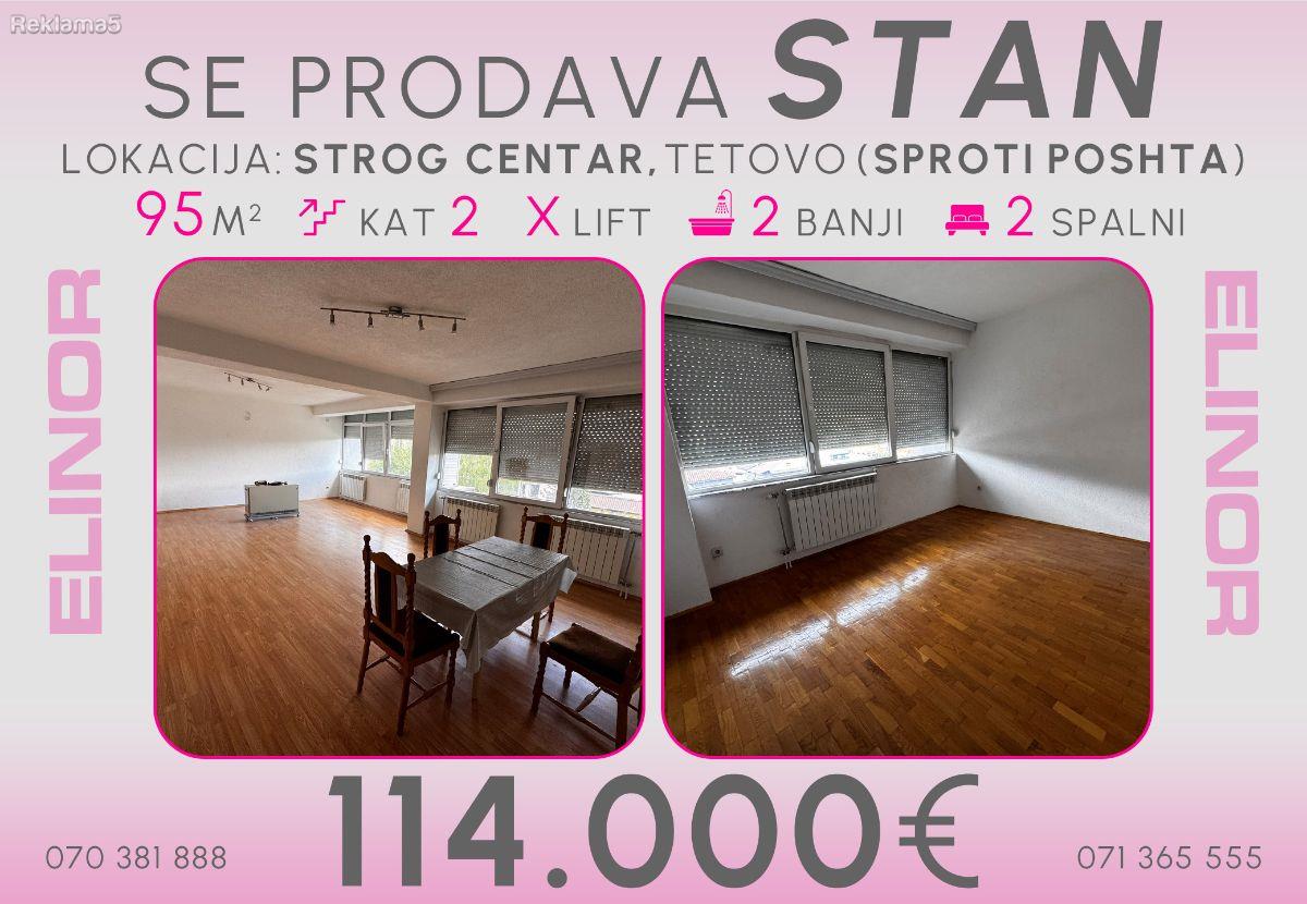 Se prodava stan vo strog centar vo Tetovo