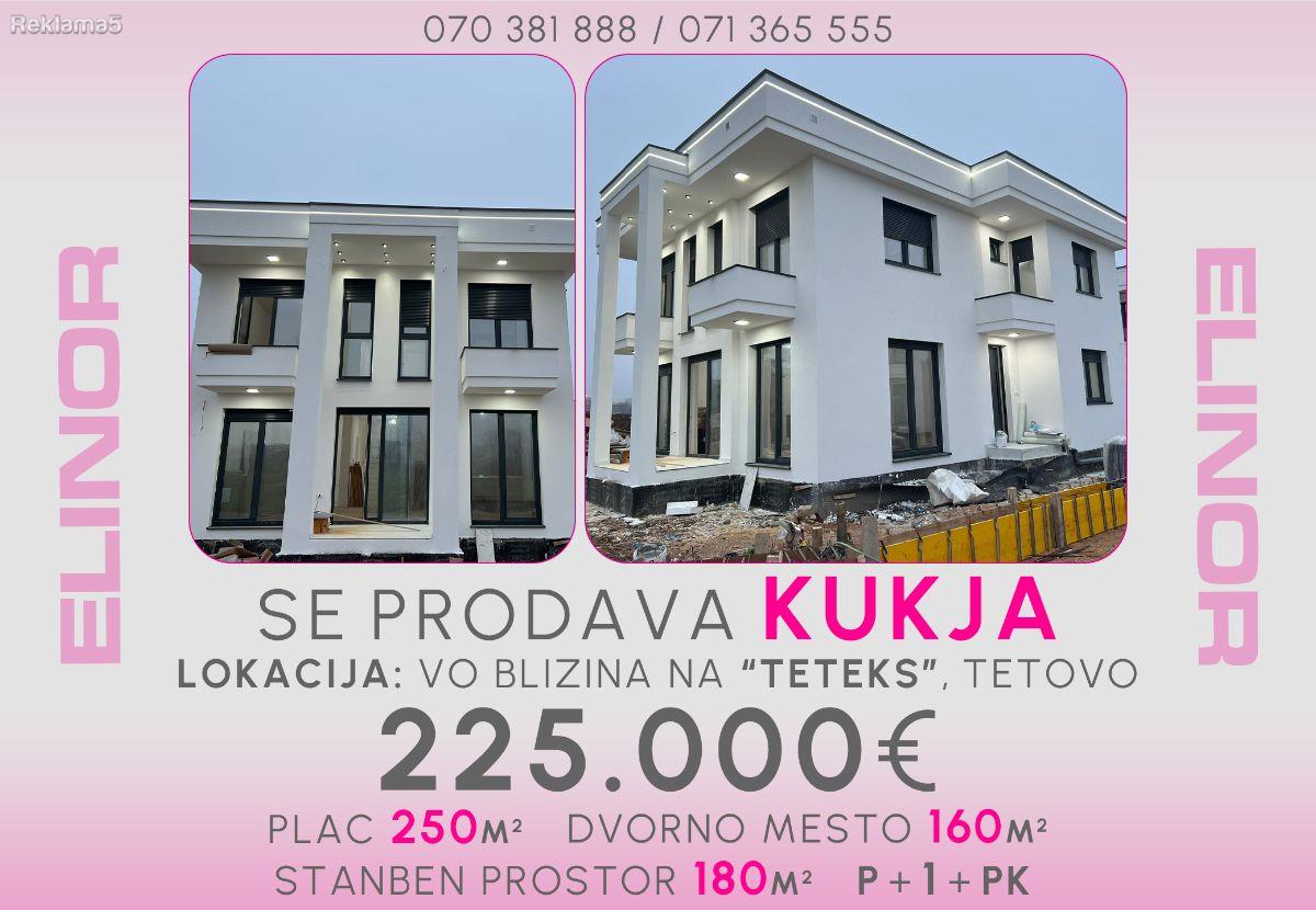Se prodava nova kukja vo blizina na Teteks, Tetovo